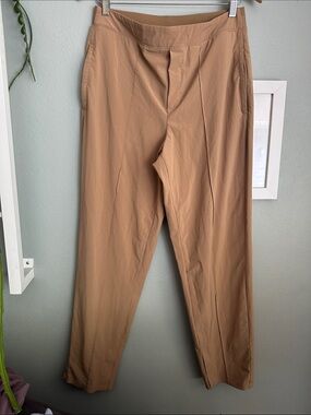 Athleta Brooklyn Heights high rise pant, Big Sur Brown, size 10
